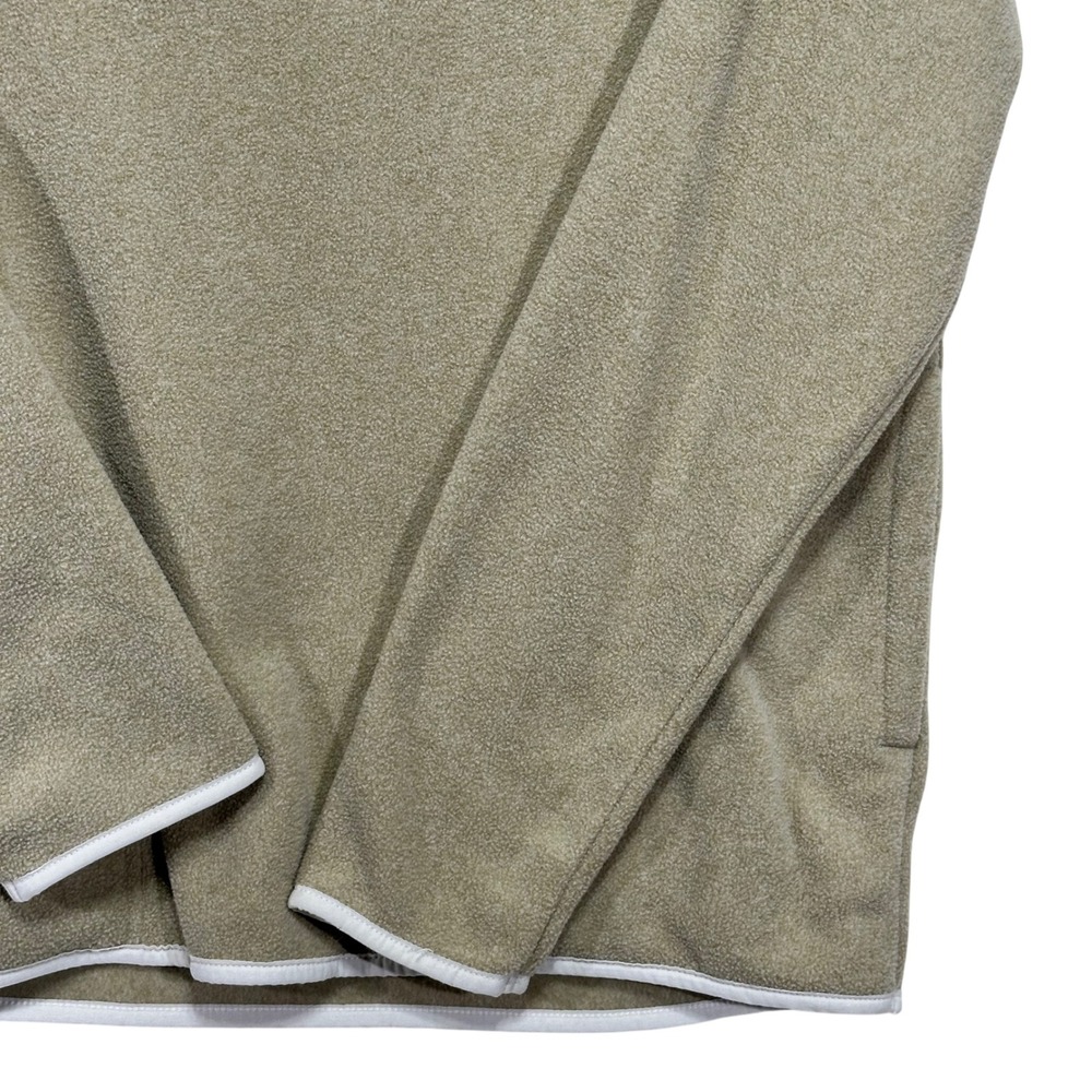 Goodfellow & Co Mens Tan Fleece Quarter Zip Pullover Mock Neck Jacket Size M NEW - Picture 3 of 8